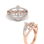 Load image into Gallery viewer, Illusion Set Pear Diamond Cocktail Diamond Ring