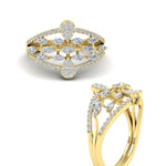 Load image into Gallery viewer, Illusion Set Pear Diamond Cocktail Diamond Ring