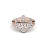 Load image into Gallery viewer, Illusion Set Pear Diamond Cocktail Diamond Ring