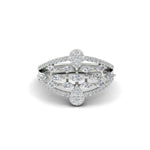 Load image into Gallery viewer, Illusion Set Pear Diamond Cocktail Diamond Ring