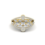 Load image into Gallery viewer, Illusion Set Pear Diamond Cocktail Diamond Ring