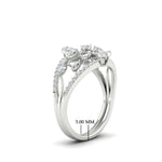 Load image into Gallery viewer, Illusion Set Pear Diamond Cocktail Diamond Ring