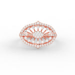 Load image into Gallery viewer, Antique Floral Diamond Engagement Ring