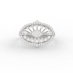 Load image into Gallery viewer, Antique Floral Diamond Engagement Ring