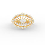 Load image into Gallery viewer, Antique Floral Diamond Engagement Ring