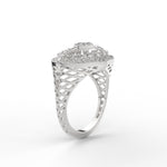 Load image into Gallery viewer, Antique Floral Diamond Engagement Ring