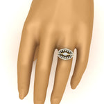 Load image into Gallery viewer, Antique Floral Diamond Engagement Ring