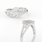 Load image into Gallery viewer, Swirl Daily Wear Natural Diamond Engagement Ring