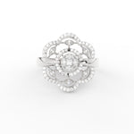 Load image into Gallery viewer, Beautiful Floral Diamond Engagement Ring
