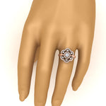 Load image into Gallery viewer, Beautiful Floral Diamond Engagement Ring