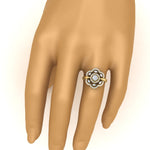 Load image into Gallery viewer, Beautiful Floral Diamond Engagement Ring