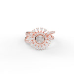 Load image into Gallery viewer, Illusion Set Round Solitaire Diamond Engagement Ring