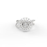 Load image into Gallery viewer, Illusion Set Round Solitaire Diamond Engagement Ring