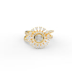 Load image into Gallery viewer, Illusion Set Round Solitaire Diamond Engagement Ring