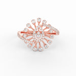 Load image into Gallery viewer, Elongated Natural Diamond Engagement Ring