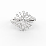 Load image into Gallery viewer, Elongated Natural Diamond Engagement Ring