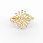 Load image into Gallery viewer, Elongated Natural Diamond Engagement Ring