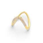 Load image into Gallery viewer, Double Band Vanki Diamond Ring