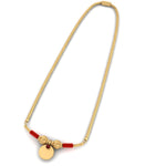 Load image into Gallery viewer, Red Coral Bars Thali Mangalyam Set