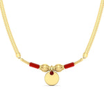 Load image into Gallery viewer, Red Coral Bars Thali Mangalyam Set