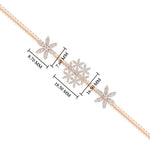 Load image into Gallery viewer, 1 Carat Stunning 3 Flowers Design Diamond Mugappu Chain