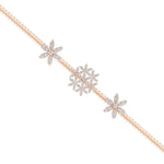 Load image into Gallery viewer, 1 Carat Stunning 3 Flowers Design Diamond Mugappu Chain