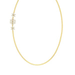 Load image into Gallery viewer, 1 Carat Stunning 3 Flowers Design Diamond Mugappu Chain