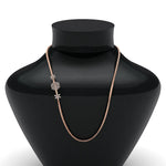 Load image into Gallery viewer, 1 Carat Stunning 3 Flowers Design Diamond Mugappu Chain