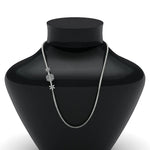 Load image into Gallery viewer, 1 Carat Stunning 3 Flowers Design Diamond Mugappu Chain