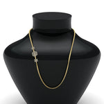 Load image into Gallery viewer, 1 Carat Stunning 3 Flowers Design Diamond Mugappu Chain