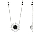 Load image into Gallery viewer, Sun Solitaire Halo Diamond Mangalsutra