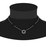 Load image into Gallery viewer, Sun Solitaire Halo Diamond Mangalsutra