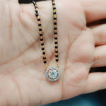 Load image into Gallery viewer, 0.75 Carat Solitaire Looking Halo Diamond Mangalsutra