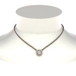 Load image into Gallery viewer, 0.75 Carat Solitaire Looking Halo Diamond Mangalsutra