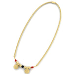 Load image into Gallery viewer, Double Coral with Black Beads And Wati Mangalsutra