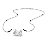 Load image into Gallery viewer, 1 Carat Round Pear Diamond Two-Stone Mangalsutra