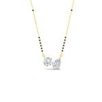 Load image into Gallery viewer, 1 Carat Round Pear Diamond Two-Stone Mangalsutra