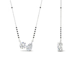 Load image into Gallery viewer, 1 Carat Round Pear Diamond Two-Stone Mangalsutra