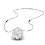 Load image into Gallery viewer, 1 Carat 7 Stone Flower Diamond Two Tone Mangalsutra