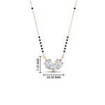 Load image into Gallery viewer, 1 Carat Stylish 2 Pear Shaped Diamond Mangalsutra