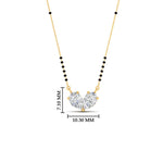Load image into Gallery viewer, 1 Carat Stylish 2 Pear Shaped Diamond Mangalsutra