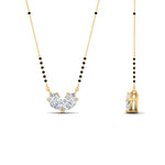 Load image into Gallery viewer, 1 Carat Stylish 2 Pear Shaped Diamond Mangalsutra