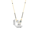 Load image into Gallery viewer, 1.50 Carat Multi Shape 3 Stone Diamond Mangalsutra
