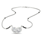 Load image into Gallery viewer, 1 Carat Pear Shaped Bezel Set Heart Mangalsutra