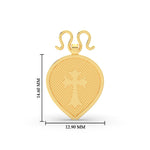 Load image into Gallery viewer, Pear In Cross Design Thali Pendant