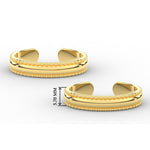 Load image into Gallery viewer, delicate-beaded-adjustable-toe-ring-yellow-gold-mgs11436angle3-nl-wg-hw