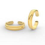 Load image into Gallery viewer, delicate-beaded-adjustable-toe-ring-yellow-gold-mgs11436angle4-nl-wg