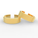 Load image into Gallery viewer, five-layers-adjustable-toe-ring-yellow-gold-mgs11438sleep-nl-wg