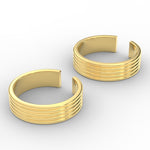 Load image into Gallery viewer, Five Layers Adjustable Gold Toe Ring