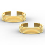 Load image into Gallery viewer, Five Layers Adjustable Gold Toe Ring